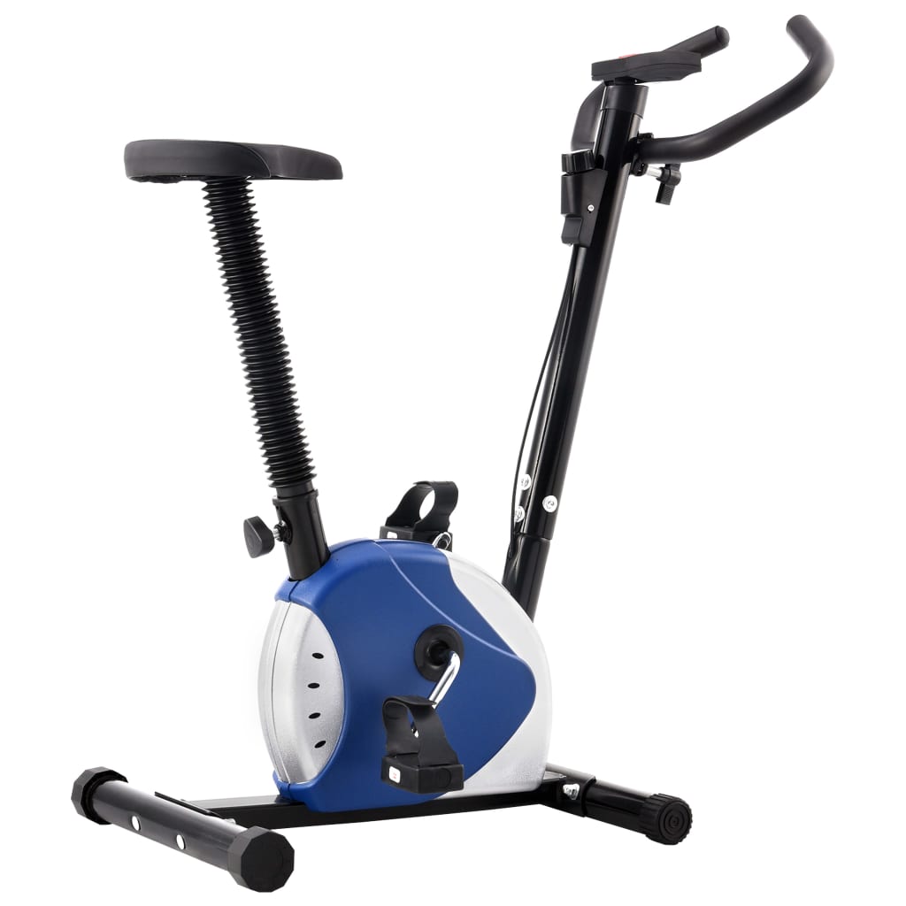 Berkfield Exercise Bike with Belt Resistance Blue