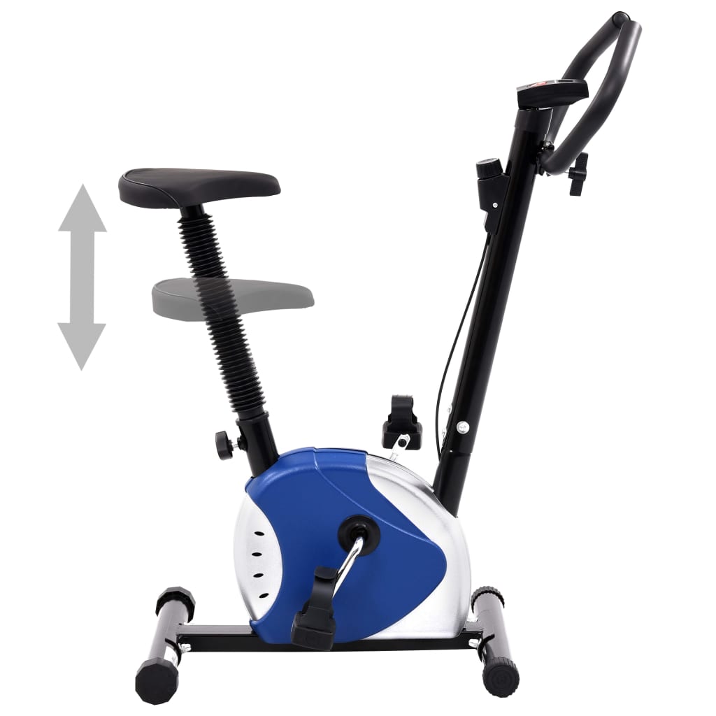 Berkfield Exercise Bike with Belt Resistance Blue