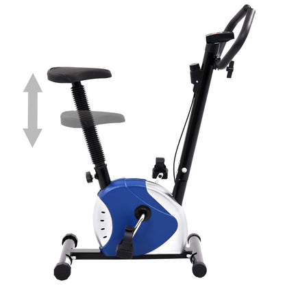 Berkfield Exercise Bike with Belt Resistance Blue