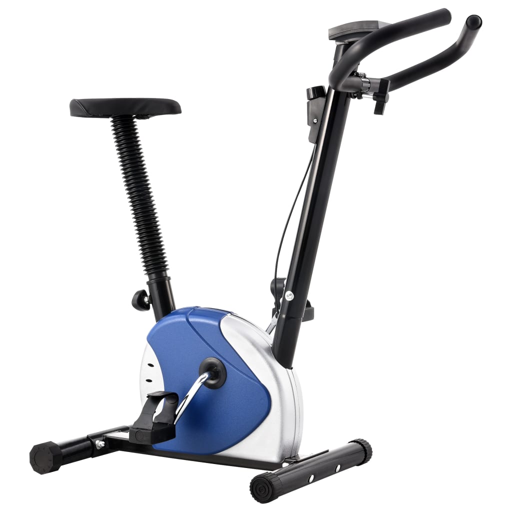 Berkfield Exercise Bike with Belt Resistance Blue