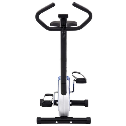 Berkfield Exercise Bike with Belt Resistance Blue