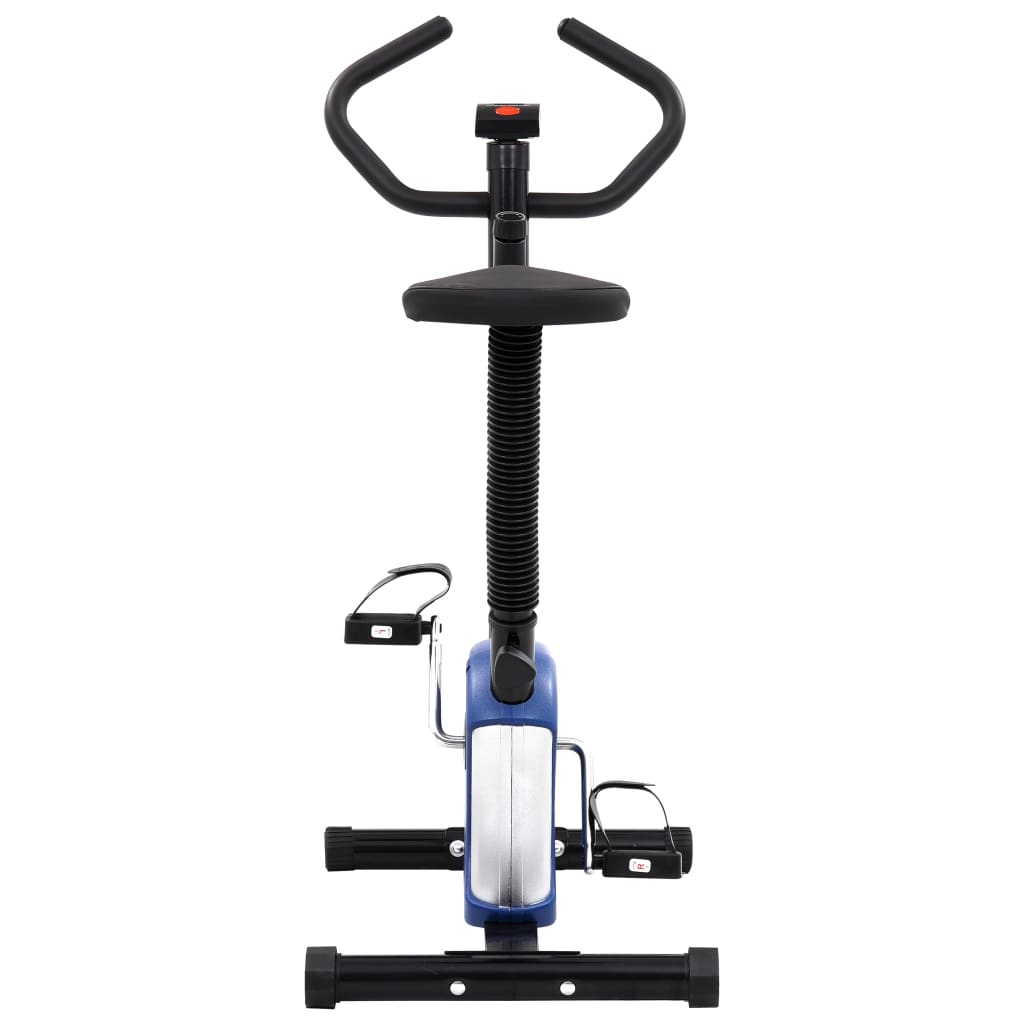 Berkfield Exercise Bike with Belt Resistance Blue