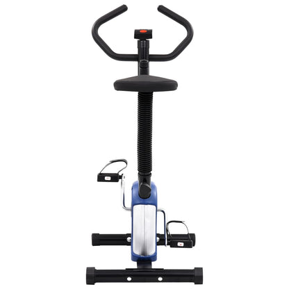 Berkfield Exercise Bike with Belt Resistance Blue