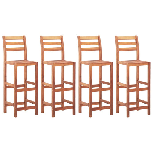 Berkfield Bar Chairs 4 pcs Solid Acacia Wood