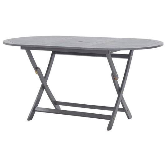 Berkfield Folding Garden Table 160x85x75 cm Solid Acacia Wood