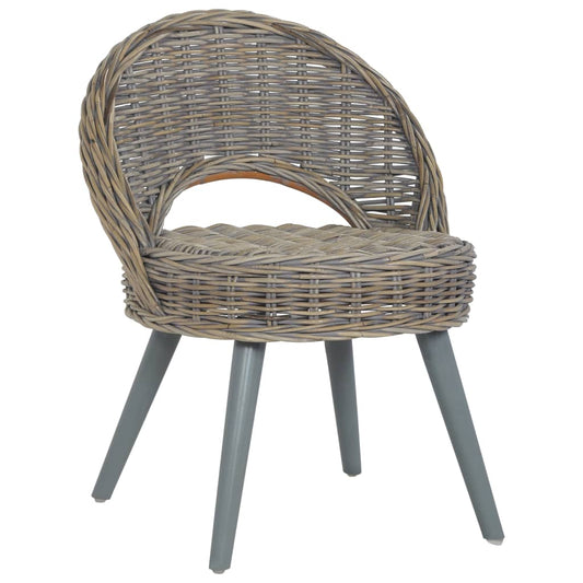 Berkfield Sofa Chair Kubu Rattan Grey