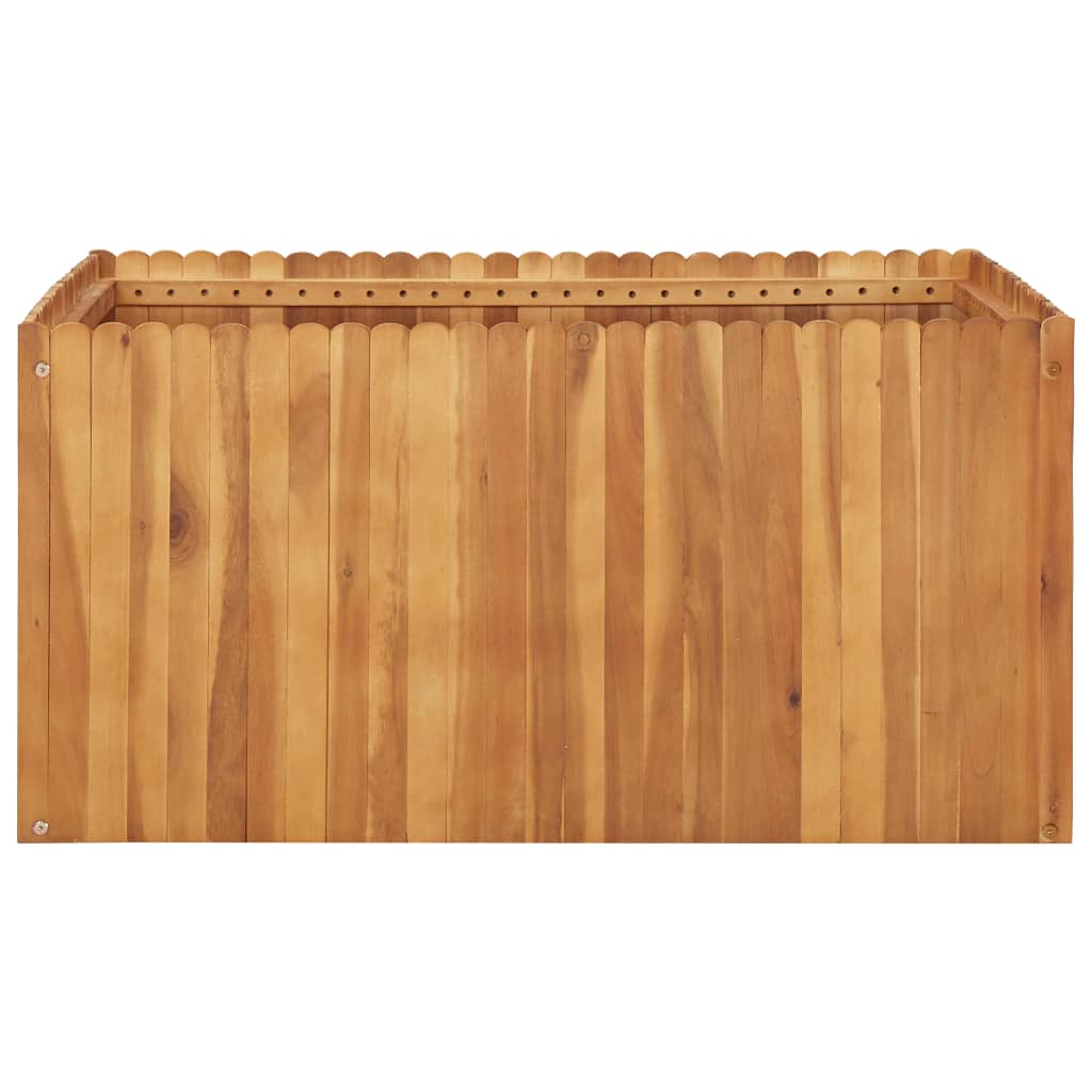 Berkfield Garden Raised Bed 100x100x50 cm Solid Acacia Wood