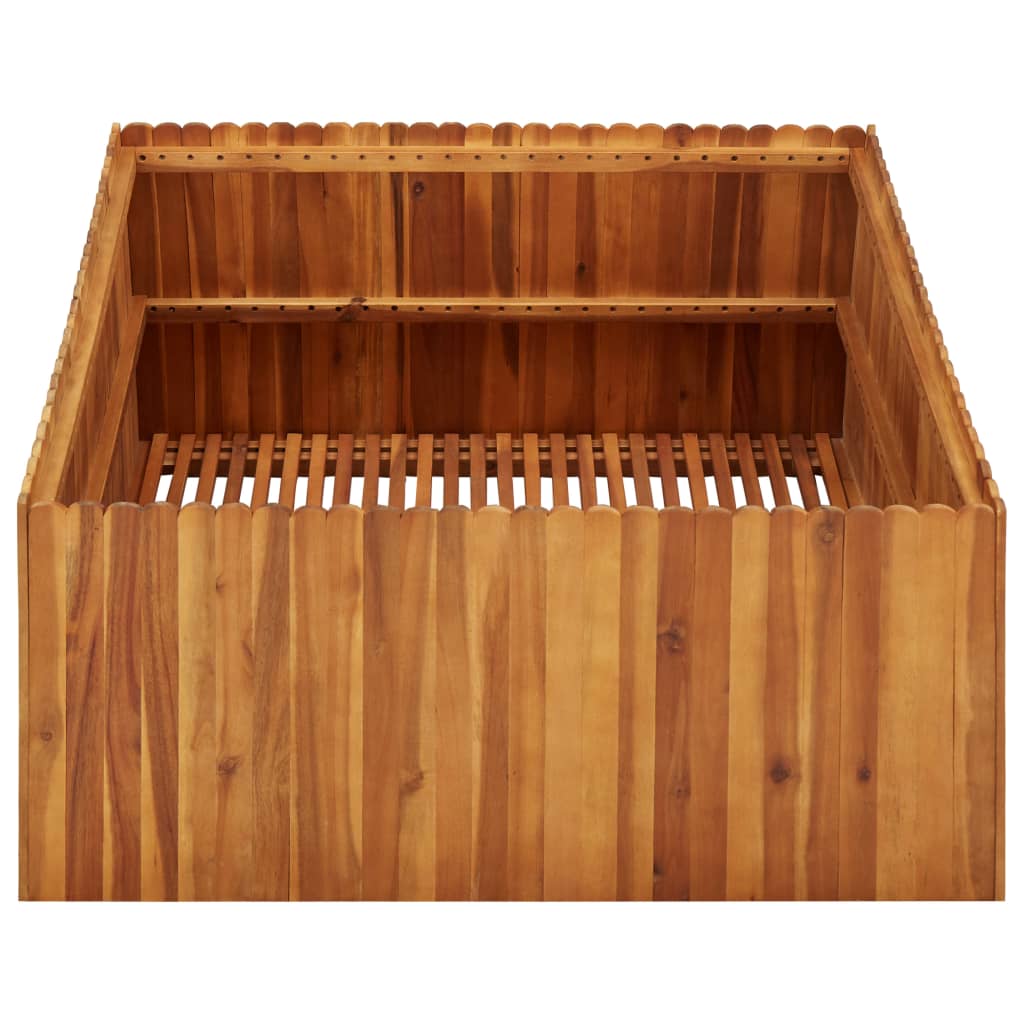 Berkfield Garden Raised Bed 100x100x50 cm Solid Acacia Wood