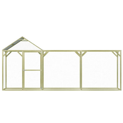 Berkfield Chicken Cage 4.5x1.5x2 m Impregnated Pinewood