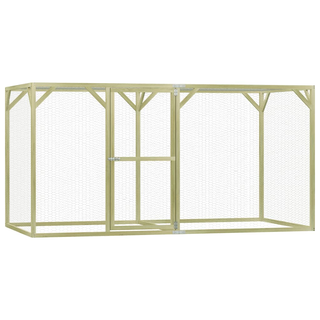 Berkfield Chicken Cage 1.5x3x1.5 m Impregnated Pinewood