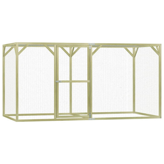 Berkfield Chicken Cage 1.5x3x1.5 m Impregnated Pinewood