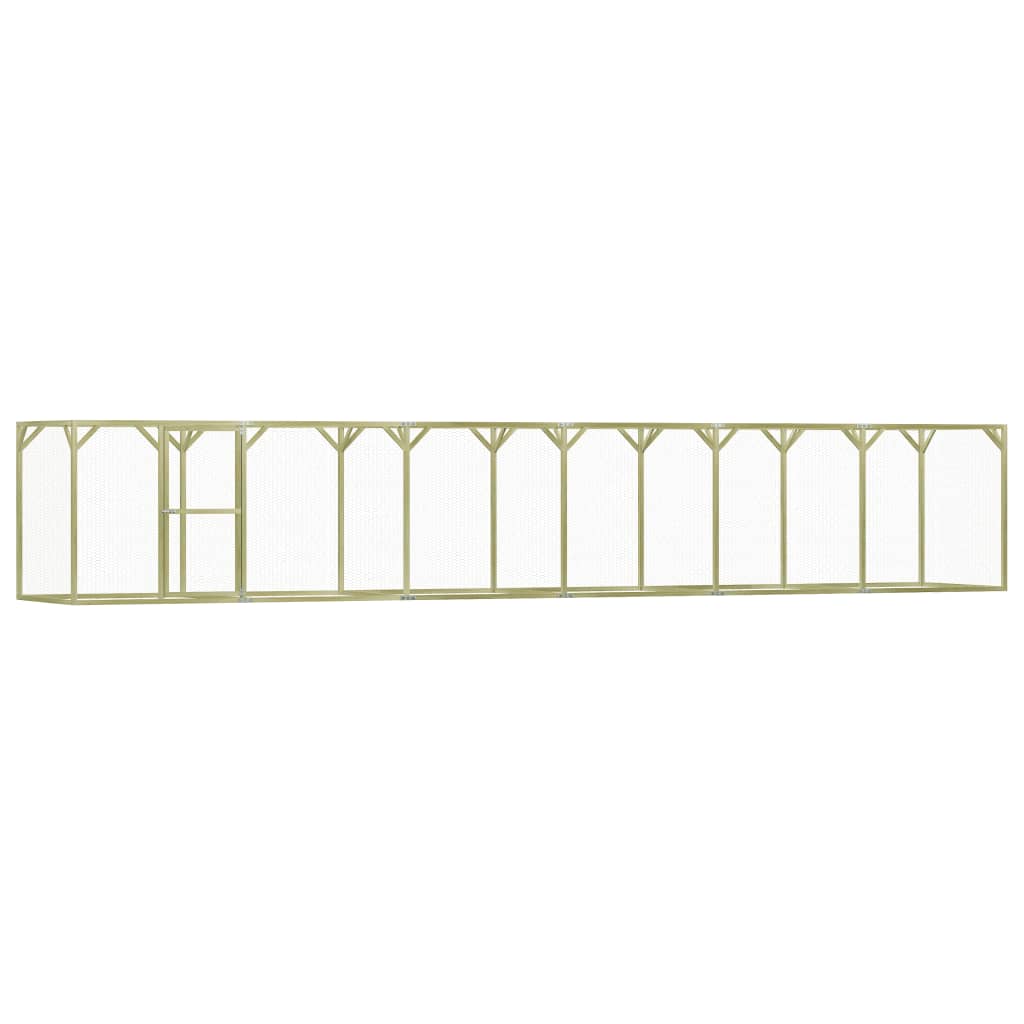 Berkfield Chicken Cage 1.5x9x1.5 m Impregnated Pinewood