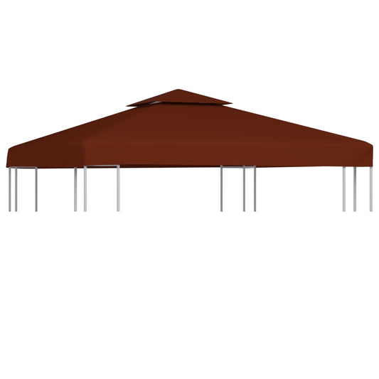 Berkfield 2-Tier Gazebo Top Cover 310 g/m�__ 3x3 m Terracotta