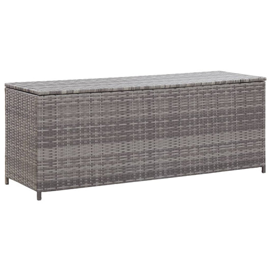 Berkfield Garden Storage Box Grey 120x50x60 cm Poly Rattan