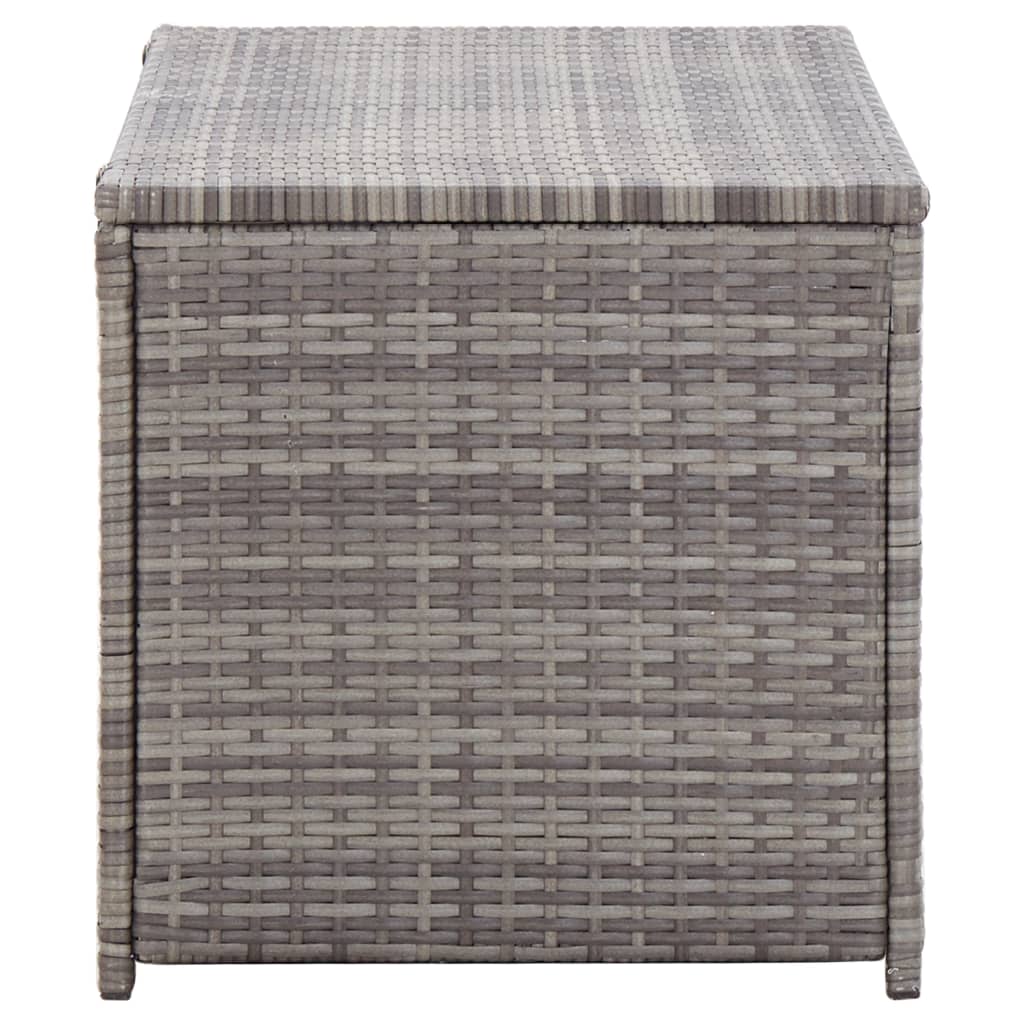 Berkfield Garden Storage Box Poly Rattan 100x50x50 cm Grey