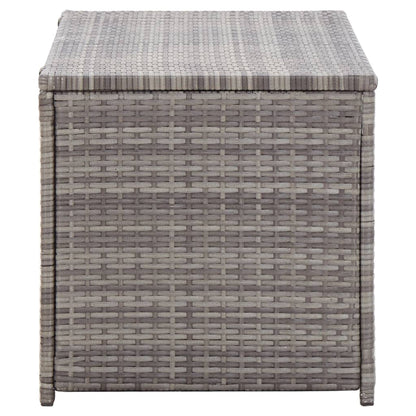 Berkfield Garden Storage Box Poly Rattan 100x50x50 cm Grey