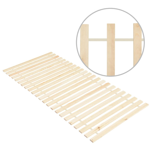 Berkfield Roll-up Bed Base with 23 Slats 70x200 cm Solid Pinewood