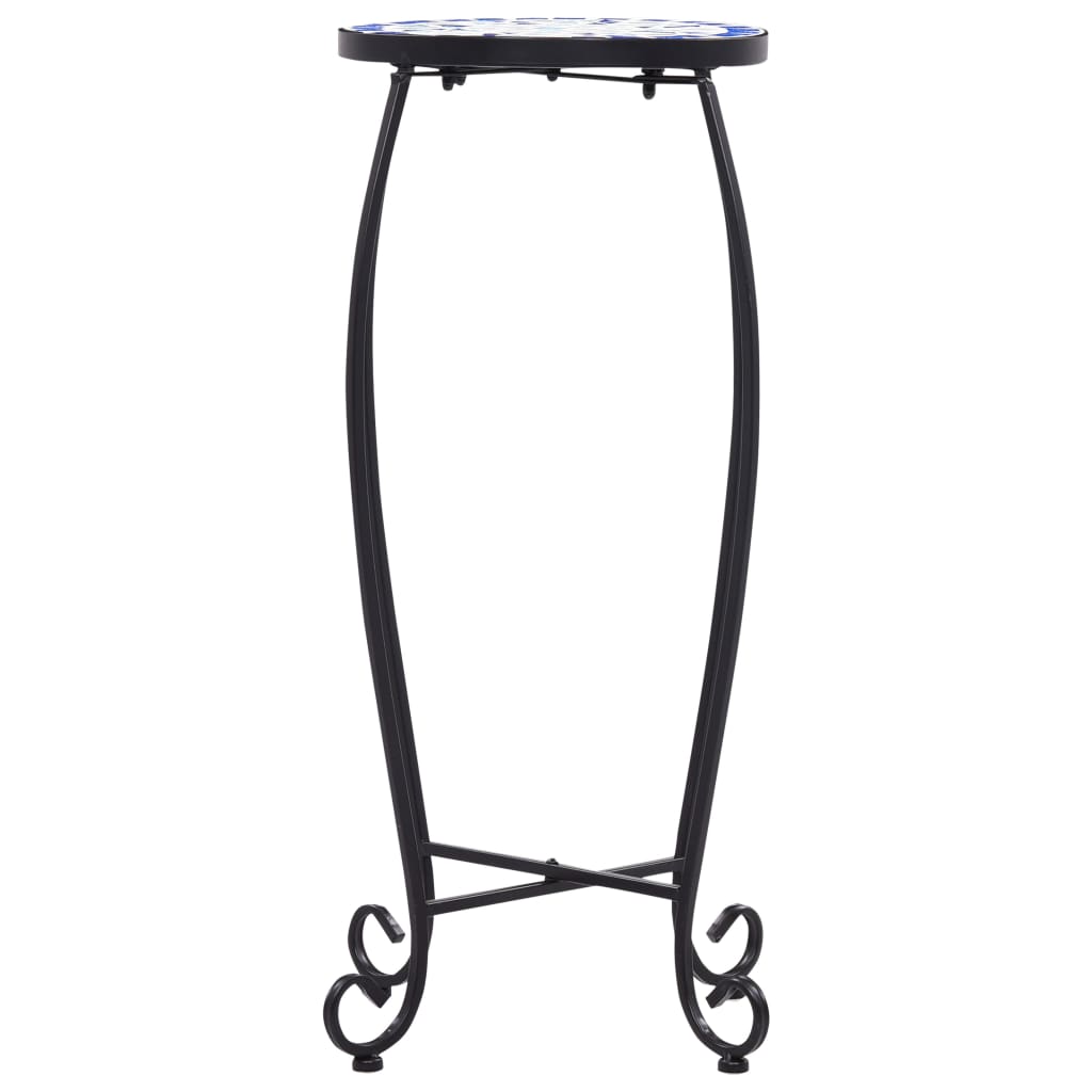 Berkfield Mosaic Tables 3 pcs Blue and White Ceramic