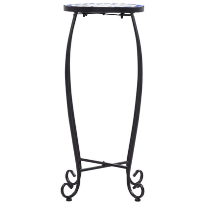 Berkfield Mosaic Tables 3 pcs Blue and White Ceramic