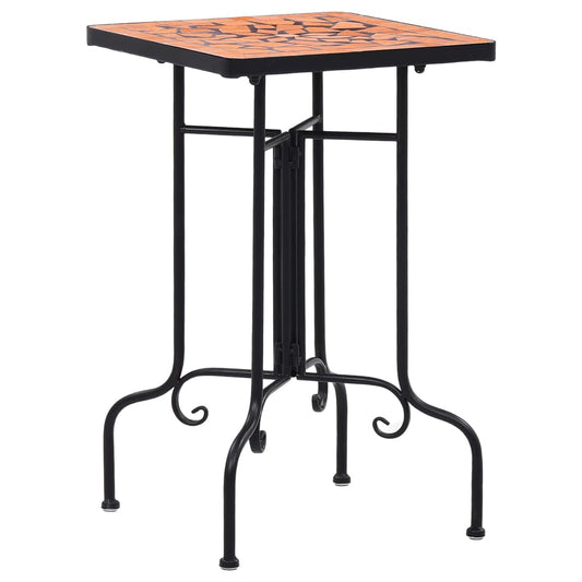Berkfield Mosaic Side Table Terracotta Ceramic