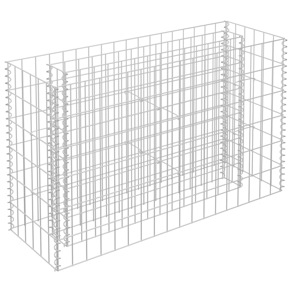 Berkfield Gabion Raised Bed Galvanised Steel 90x30x60 cm