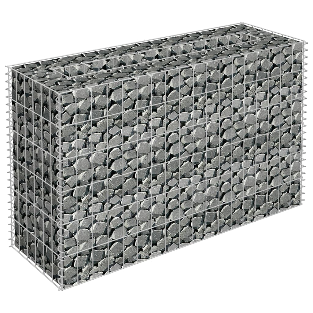 Berkfield Gabion Raised Bed Galvanised Steel 90x30x60 cm