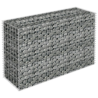 Berkfield Gabion Raised Bed Galvanised Steel 90x30x60 cm