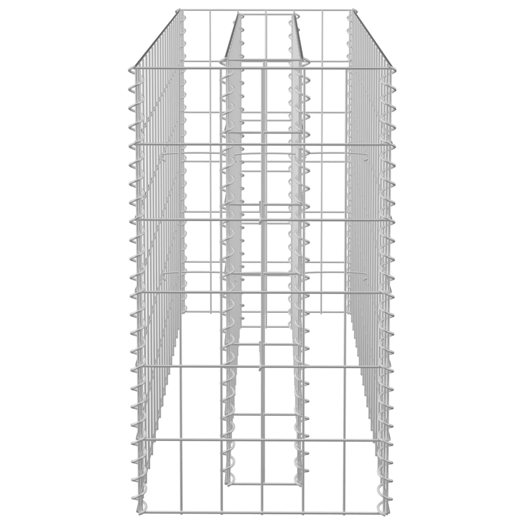 Berkfield Gabion Raised Bed Galvanised Steel 90x30x60 cm