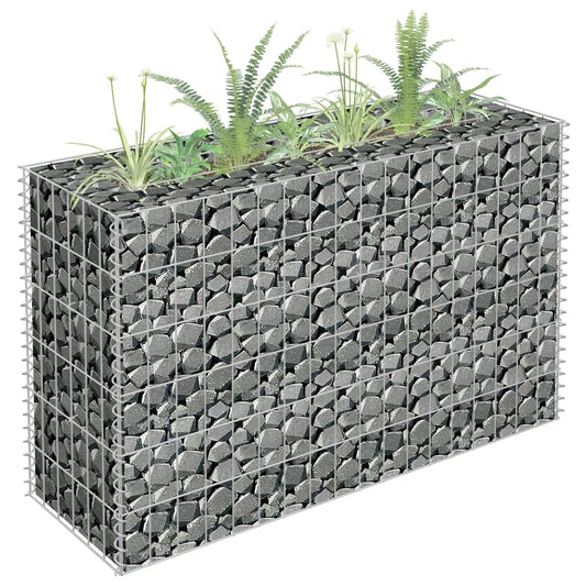 Berkfield Gabion Raised Bed Galvanised Steel 90x30x60 cm