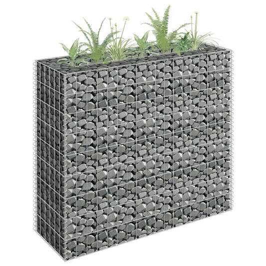 Berkfield Gabion Raised Bed Galvanised Steel 90x30x90 cm