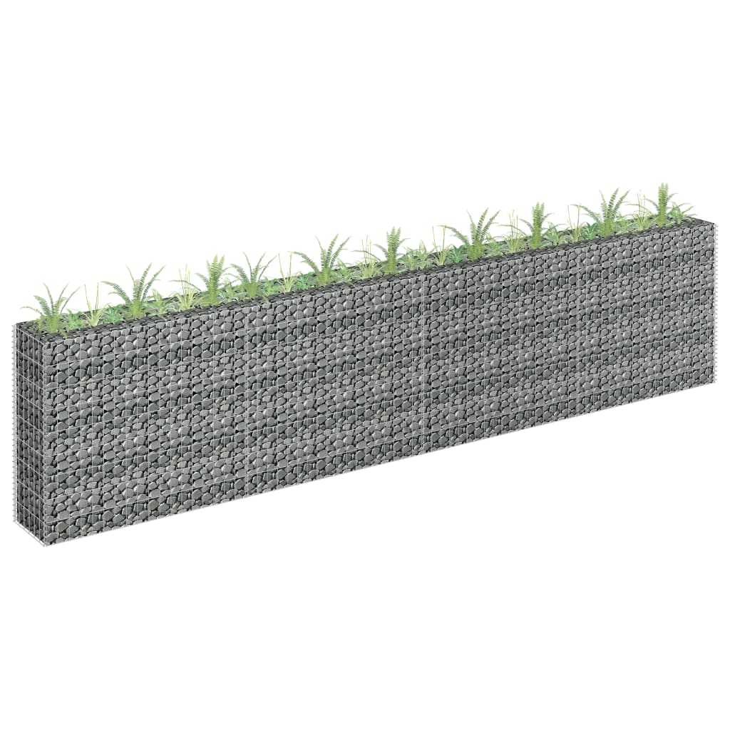 Berkfield Gabion Raised Bed Galvanised Steel 360x30x90 cm