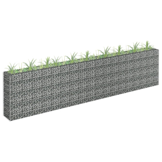 Berkfield Gabion Raised Bed Galvanised Steel 360x30x90 cm