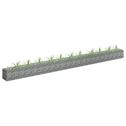 Berkfield Gabion Raised Bed Galvanised Steel 450x30x30 cm