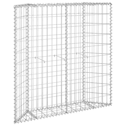Berkfield Trapezium Gabion Raised Bed Galvanised Steel 100x20x100 cm