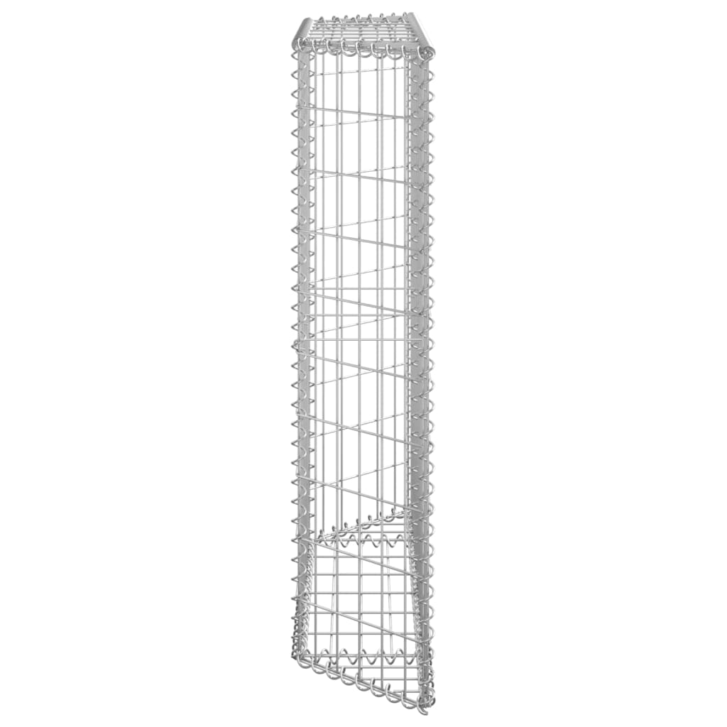 Berkfield Trapezium Gabion Raised Bed Galvanised Steel 100x20x100 cm