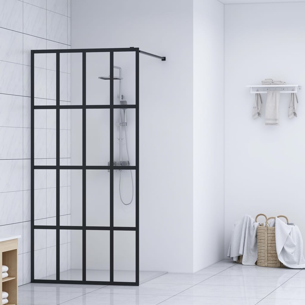 Berkfield Walk-in Shower Screen Clear Tempered Glass 118x190 cm