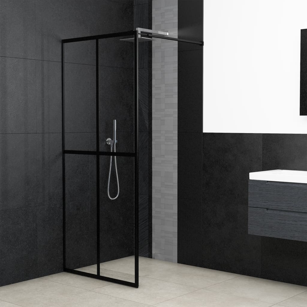 Berkfield Walk-in Shower Screen Clear Tempered Glass 100x195 cm