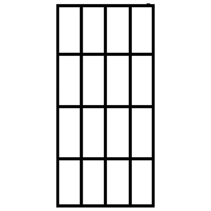 Berkfield Walk-in Shower Screen Frosted Tempered Glass 90x195 cm