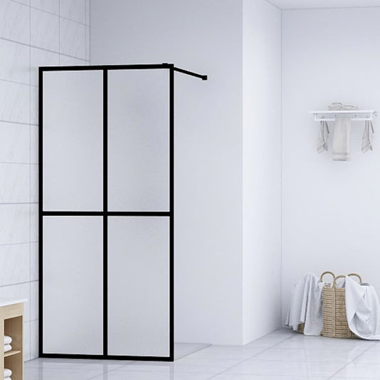 Berkfield Walk-in Shower Screen Frosted Tempered Glass 80x195 cm