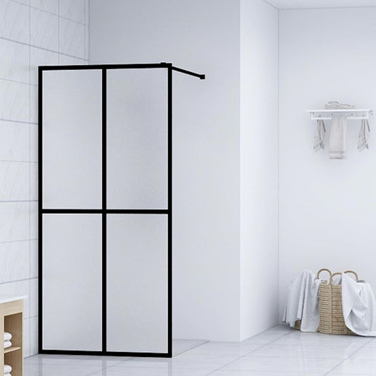 Berkfield Walk-in Shower Screen Frosted Tempered Glass 100x195 cm