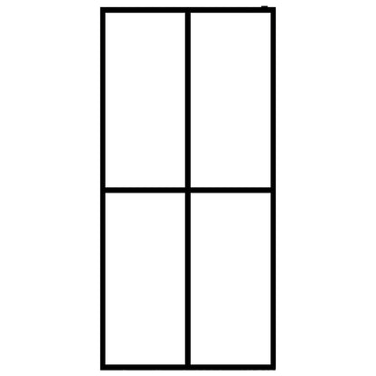 Berkfield Walk-in Shower Screen Frosted Tempered Glass 140x195 cm