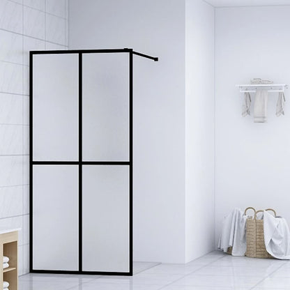 Berkfield Walk-in Shower Screen Frosted Tempered Glass 140x195 cm