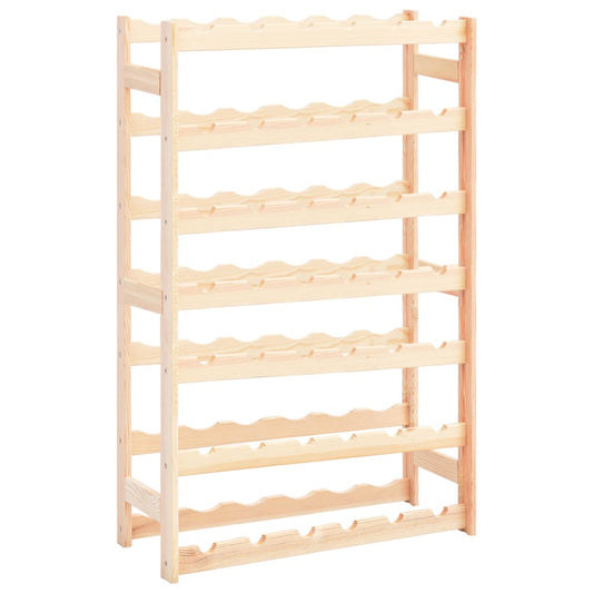 Berkfield Wine Rack for 42 Bottles Pinewood