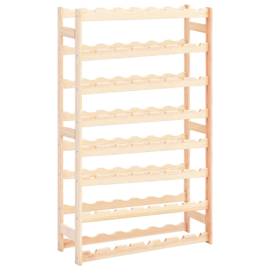Berkfield Wine Rack for 56 Bottles Pinewood