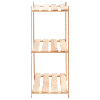 Berkfield 3-Tier Storage Rack 60x38x90 cm Solid Pinewood 150 kg
