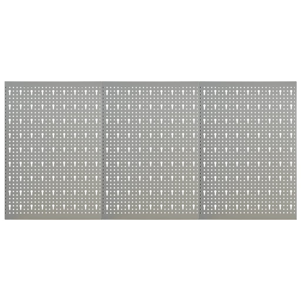 Berkfield Wall-mounted Peg Boards 3 pcs 40x58 cm Steel