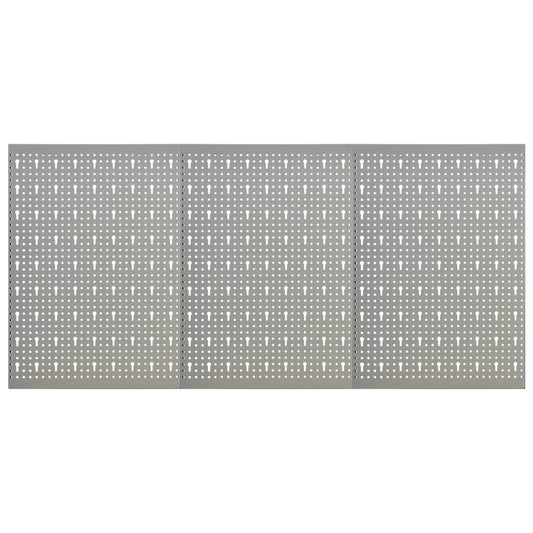 Berkfield Wall-mounted Peg Boards 3 pcs 40x58 cm Steel