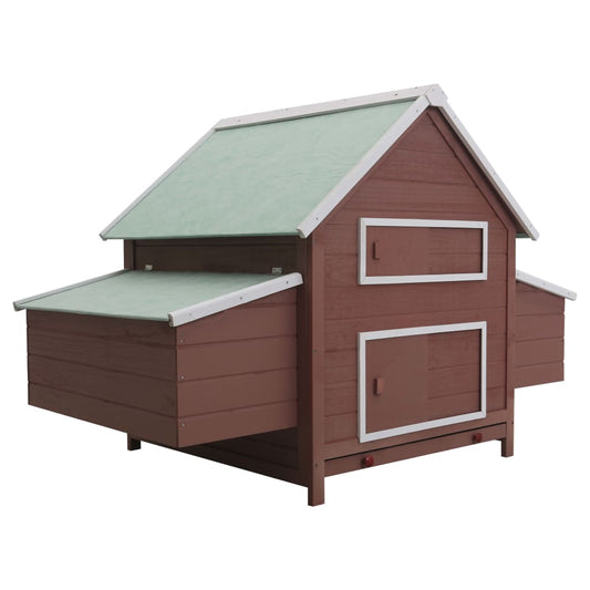 Berkfield Chicken Coop Brown 157x97x110 cm Wood