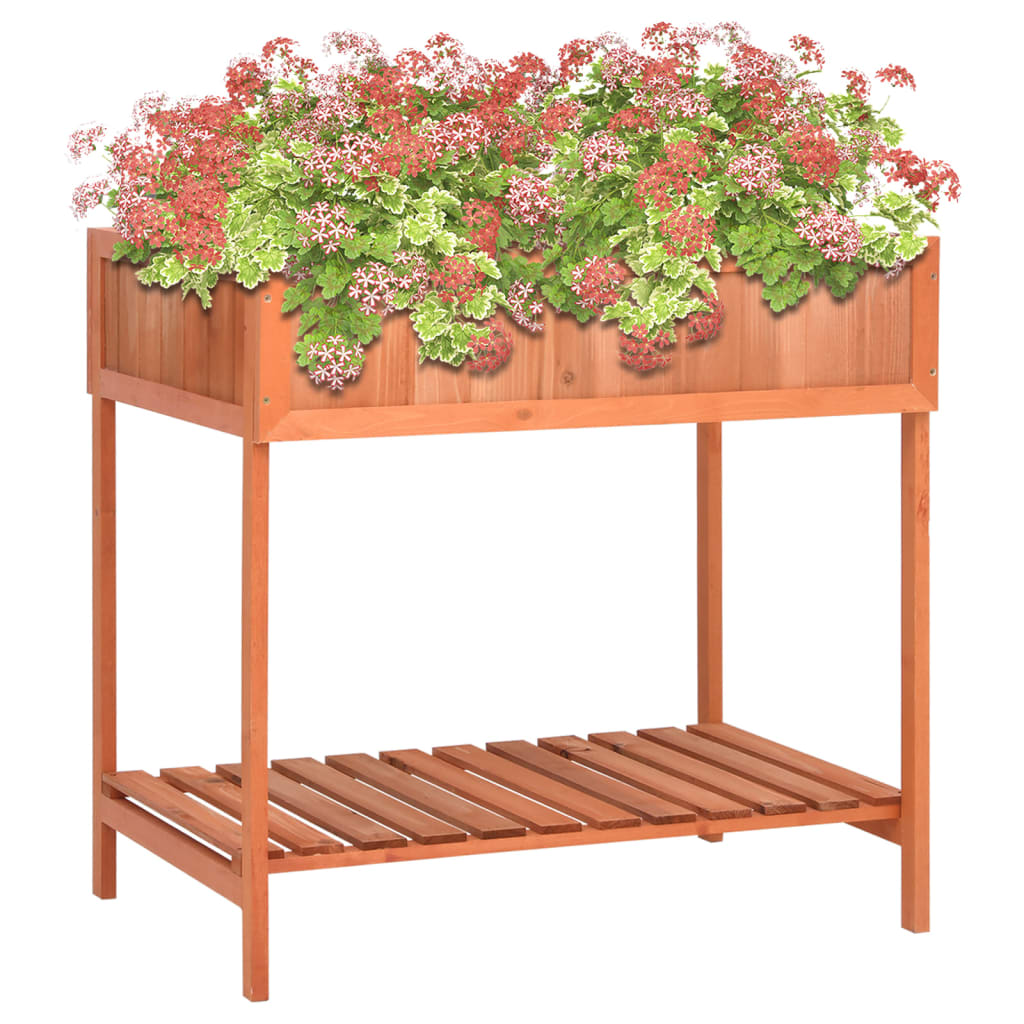 Berkfield Herb Planter 80x60x80 cm Solid Firwood