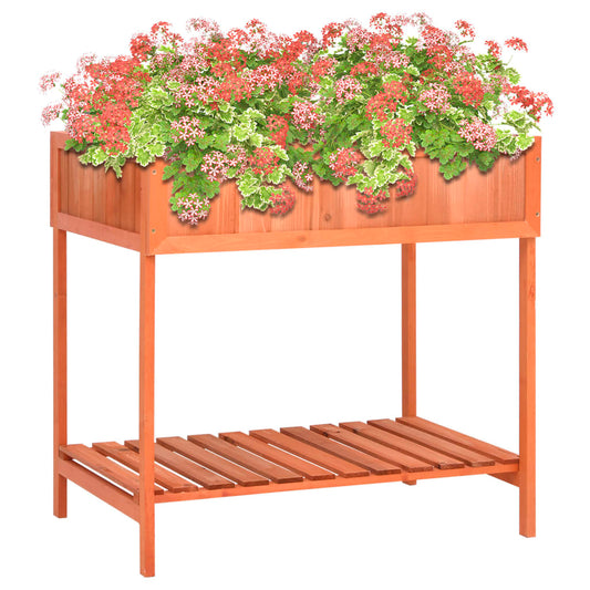 Berkfield Herb Planter 80x60x80 cm Solid Firwood